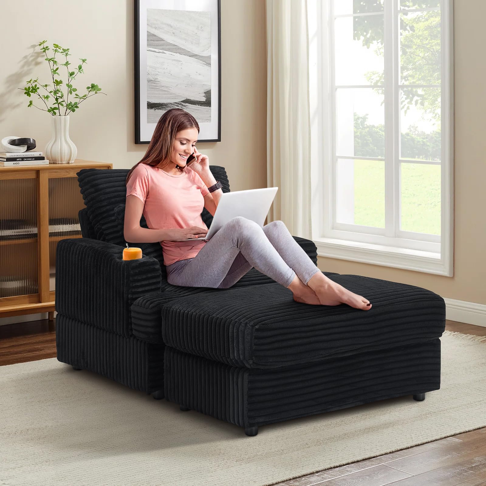 Oversized Chaise Living Room Lounge Chair Fenton Home Furnishings