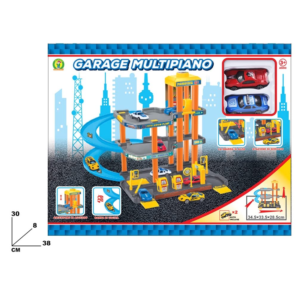 Playset Parcheggio multipiano con macchinine, età 3+