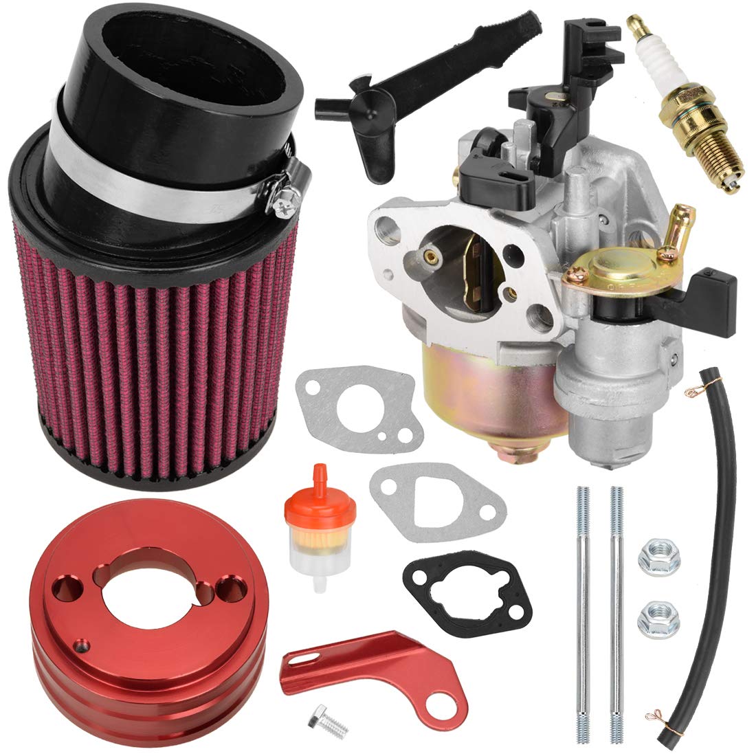 Air Filter Adapter Kit Fit Predator 212cc GX160 GX200 6.5 HP Go - Foto 9
