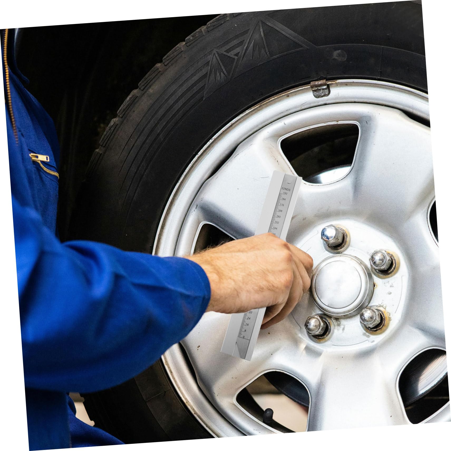 POPETPOP Misuratore Di Profondità Battistrada Per Camion Strumento Professionale Riutilizzabile in Metallo Per Misurare La Profondità Degli Pneumatici Di Autocarri e Autoveicoli