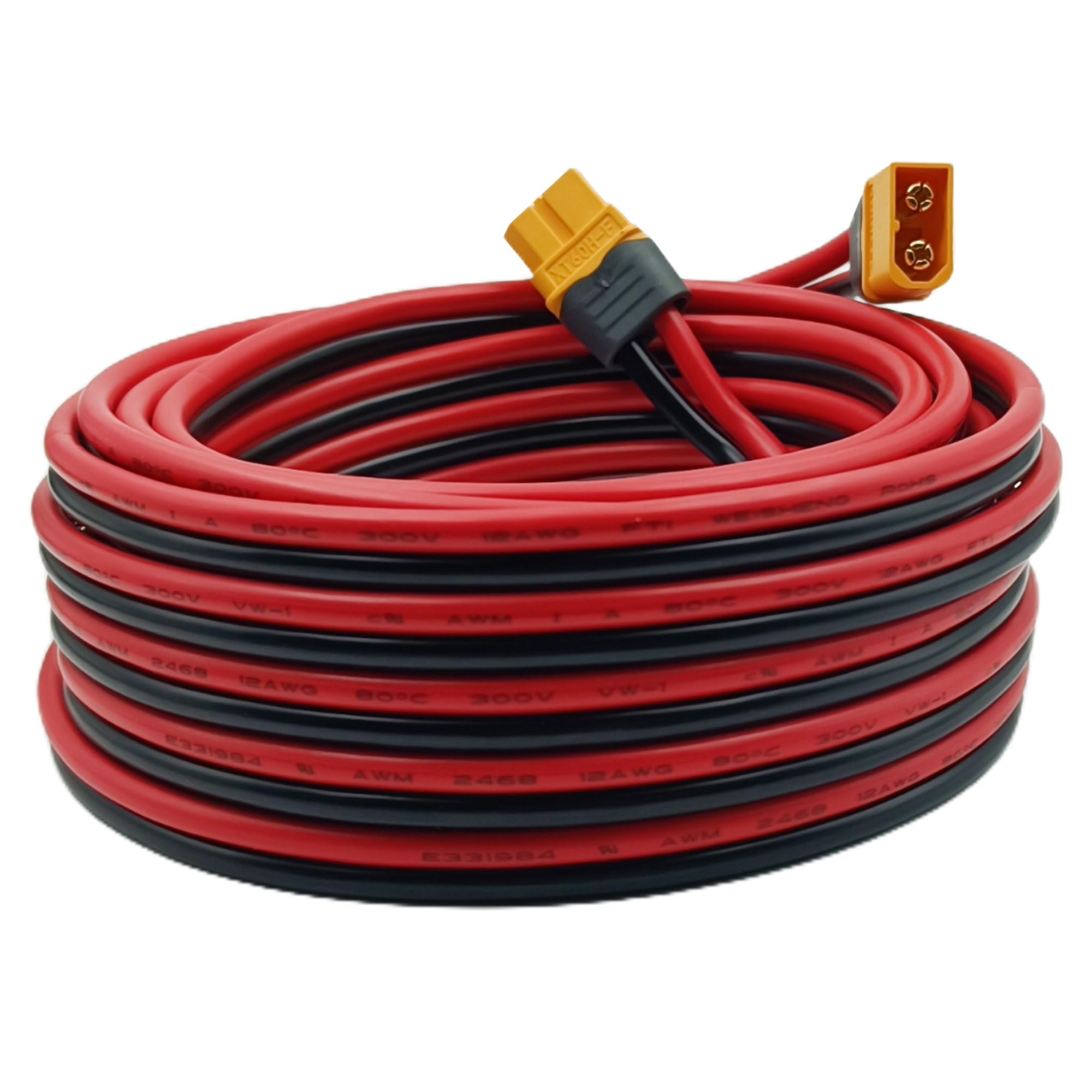 XT60 przedłużacz 12AWG XT60, wtyczka na gniazdo, kompatybilny z EcoFlow Powerstation 6 m