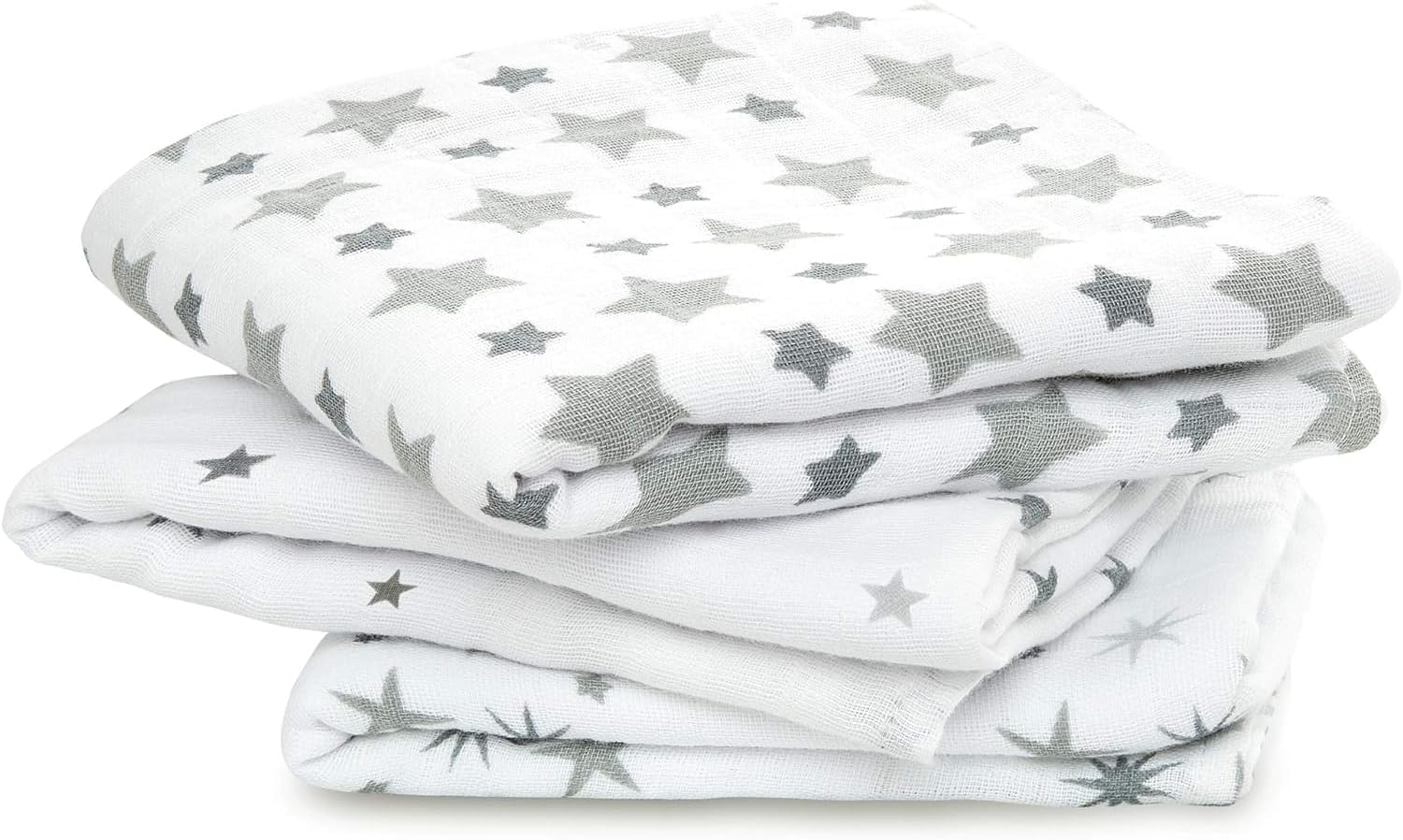 aden + anais Essentials Musy Squares 5 Pack - Soft, Absorbent 100% Cotton Muslin Baby Cloths (23.5"x23.5"), Perfect for Spills, Drool & On-The-Go Cleanups, A Diaper Bag Essential, Blushing Bunnies