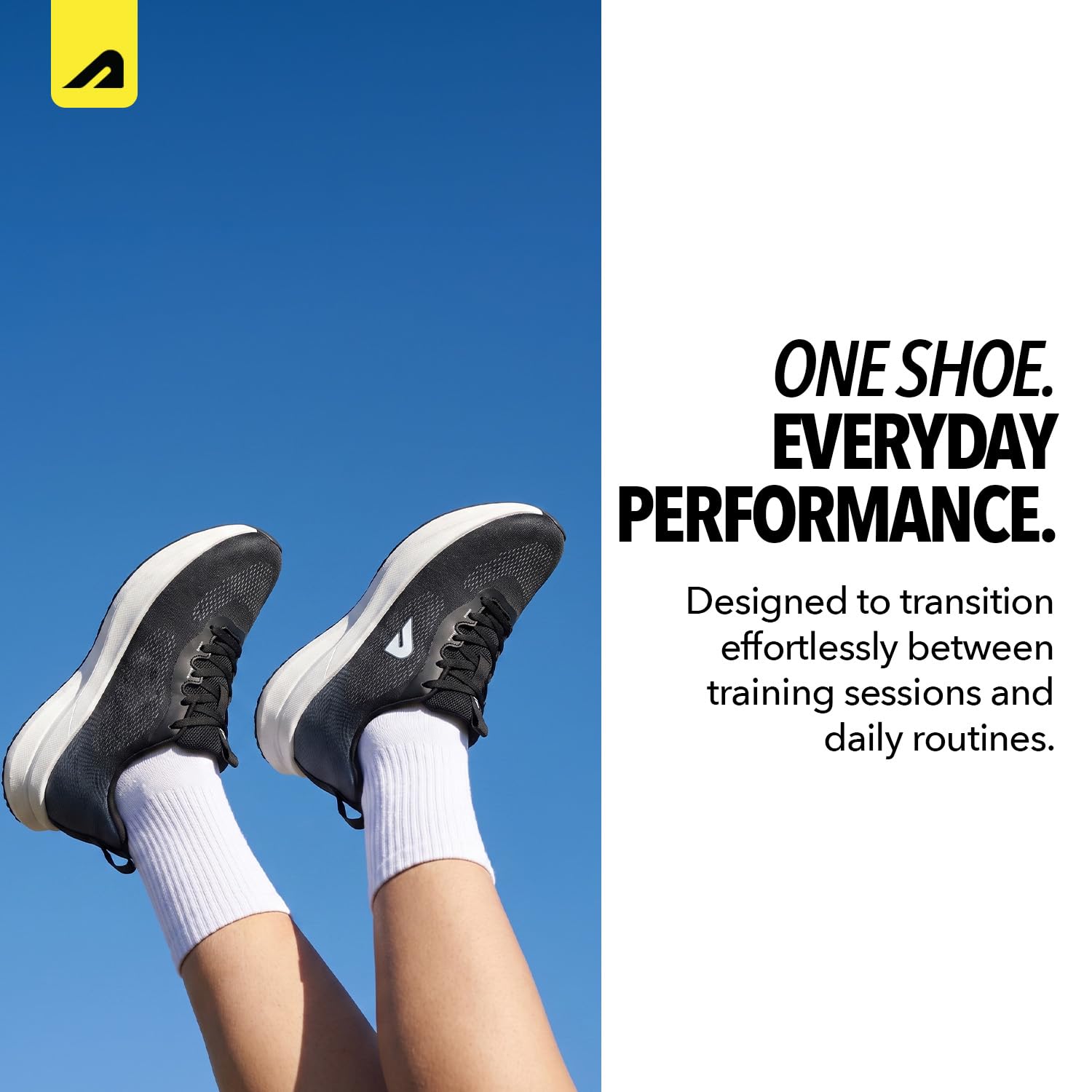 Boldfit Scarpe da corsa da uomo, scarpe sportive da uomo, antiscivolo, con suola morbida, presa extra, scarpe da corsa, jogging, scarpe da ginnastica regolari per uomo, ragazzi e uomini, nero-bianco,