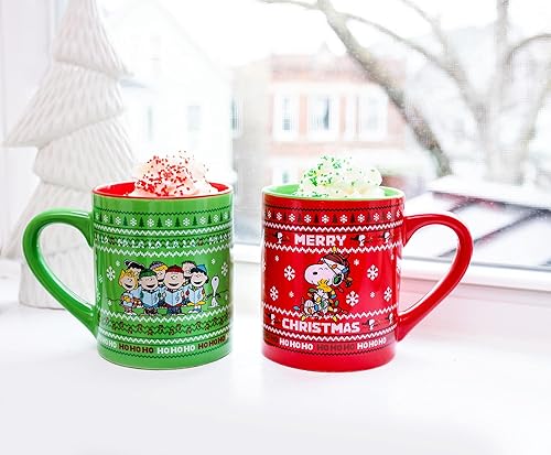 Miniatura 8 de Peanuts Charlie Brown and Snoopy - Juego de 2 tazas de café de 14 onzas