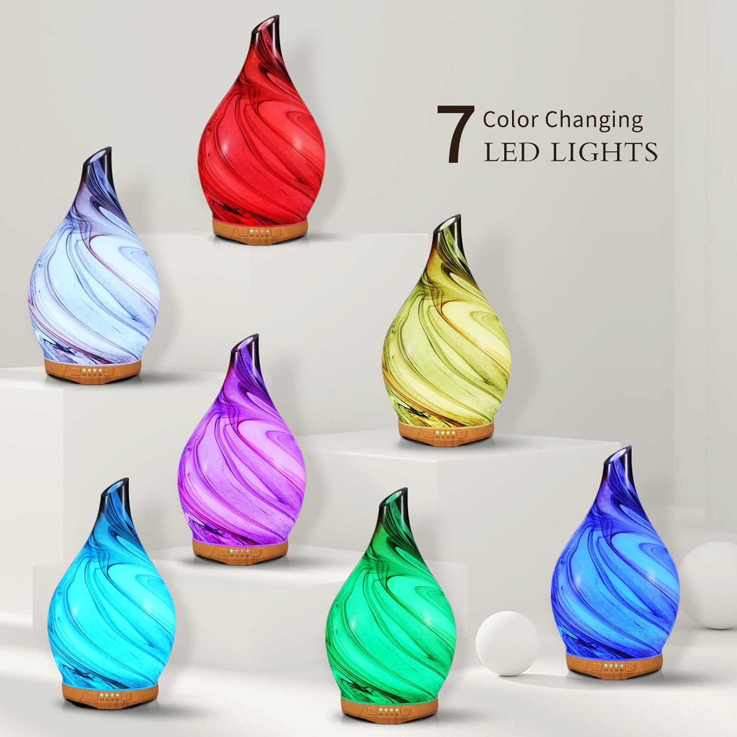 Porseme 500ml Deep Desert Giant Essential Oil Diffuser + 280ml Deep Desert Aladdin Vase Essential Oil Diffuser