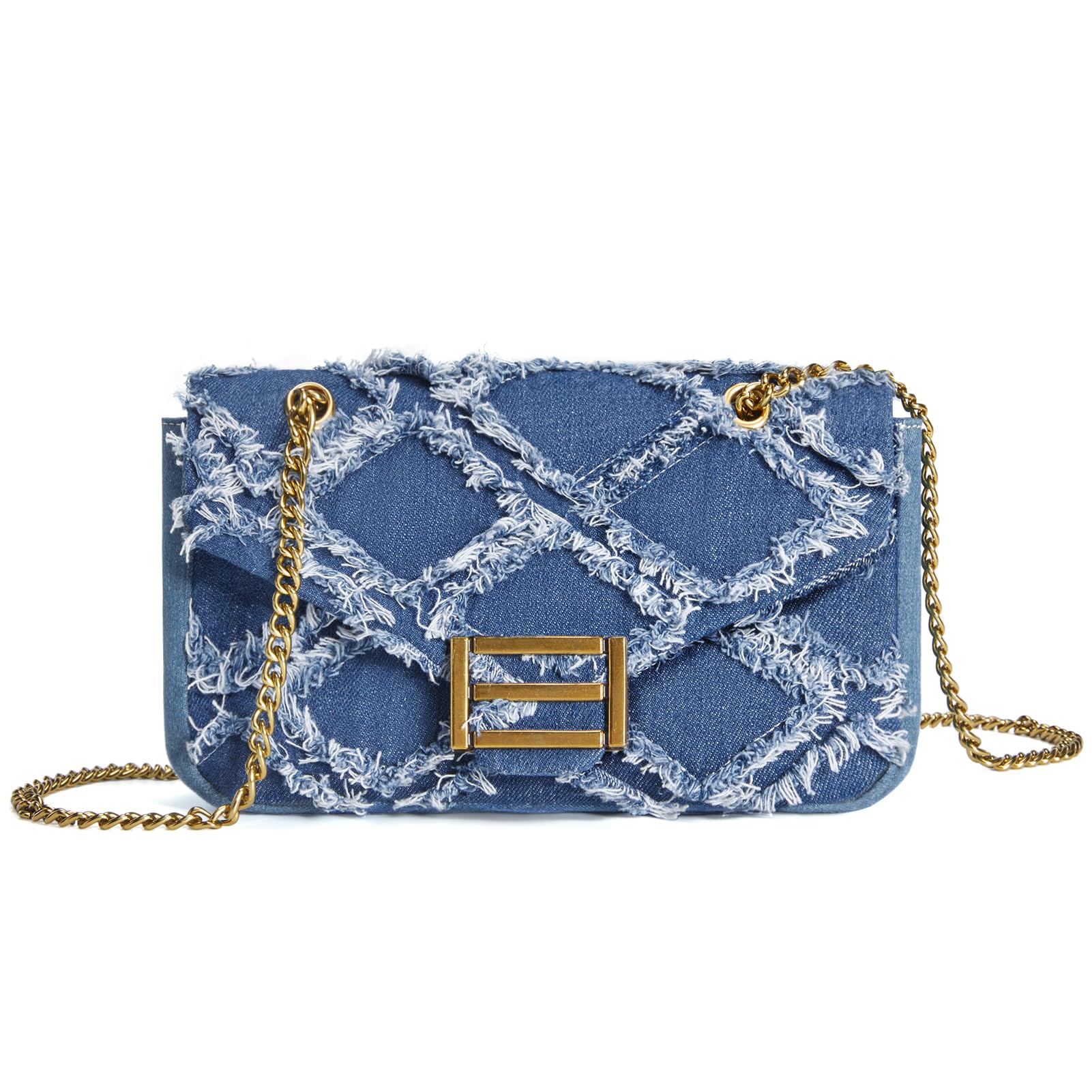 Missnine Small Crossbody Purse Women Quilted Crossbody Bags Soft Leather Shoulder Handbags with Adjustable Strap