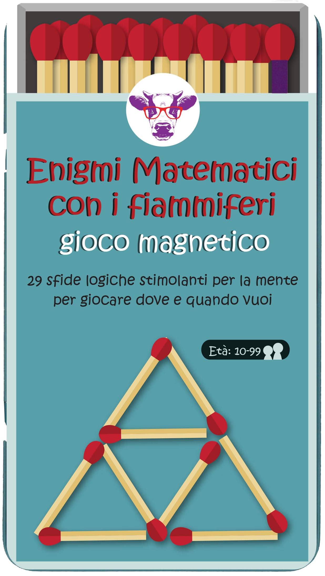 Purple Cow Mathematical puzzles with matches - Magnetic Game
