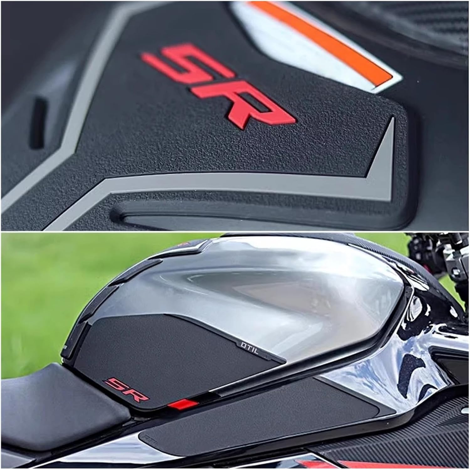Motorcycle Tank Sticker Motorcycle Accessories Fuel Tank Pads Anti-Slip Stickers Rubber Protection Decal for CF&Moto 450SR 2022 2023.
