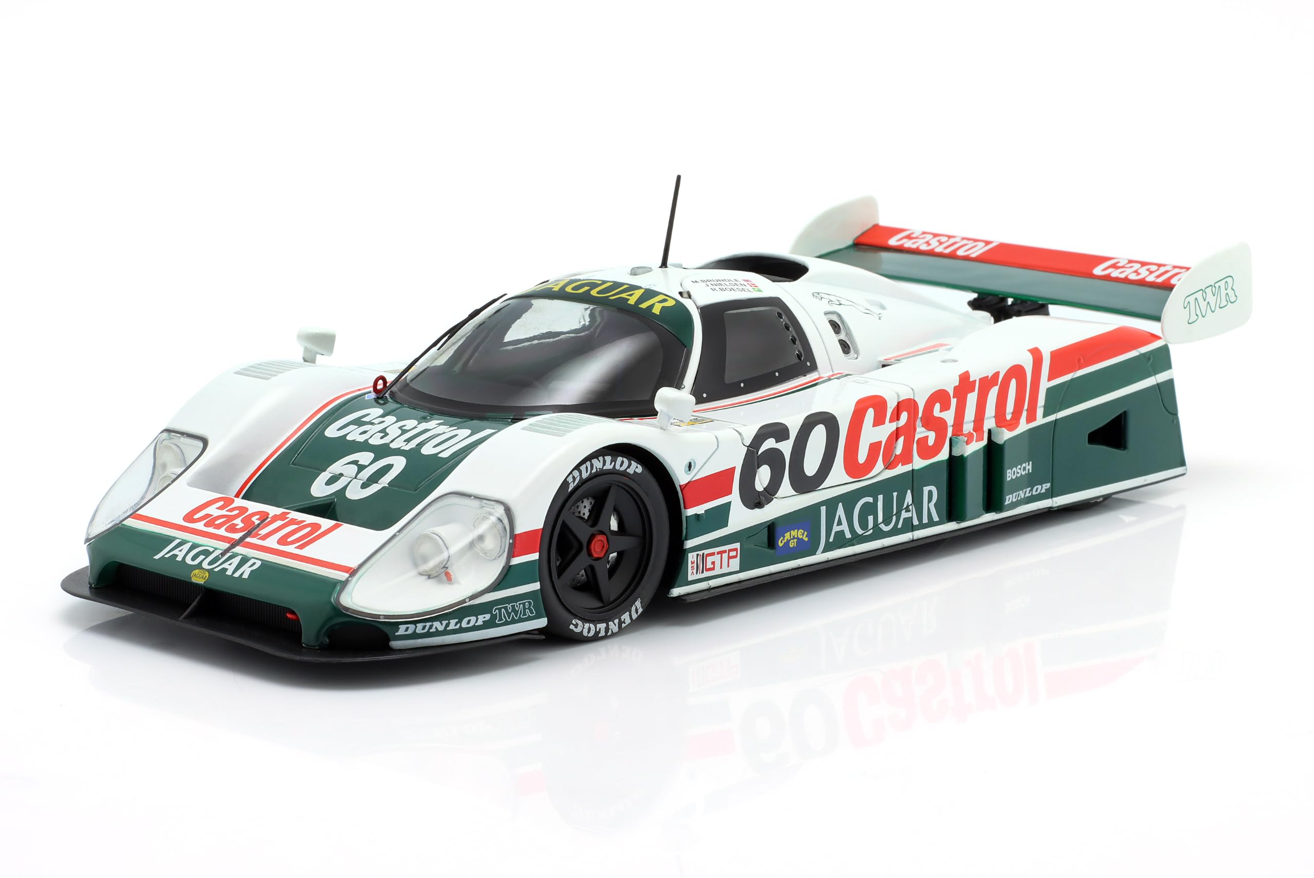 OPO 10 Modellino di Auto Compatibile con Jaguar XJR-9#60 Vincitrice della 24 Ore di Daytona 1988 Brundle, Boesel, Nielsen Scala 1/18 IXO WERK83 18073001C