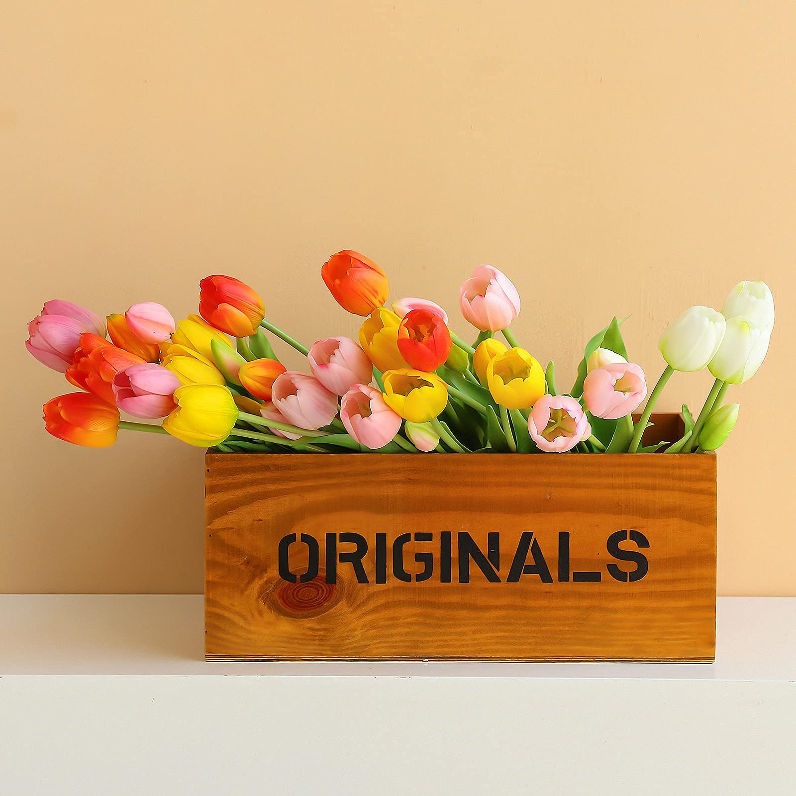 Kainonnan 10 Pcs Artificial Tulips - Real Touch Fake Flowers For Home Decor