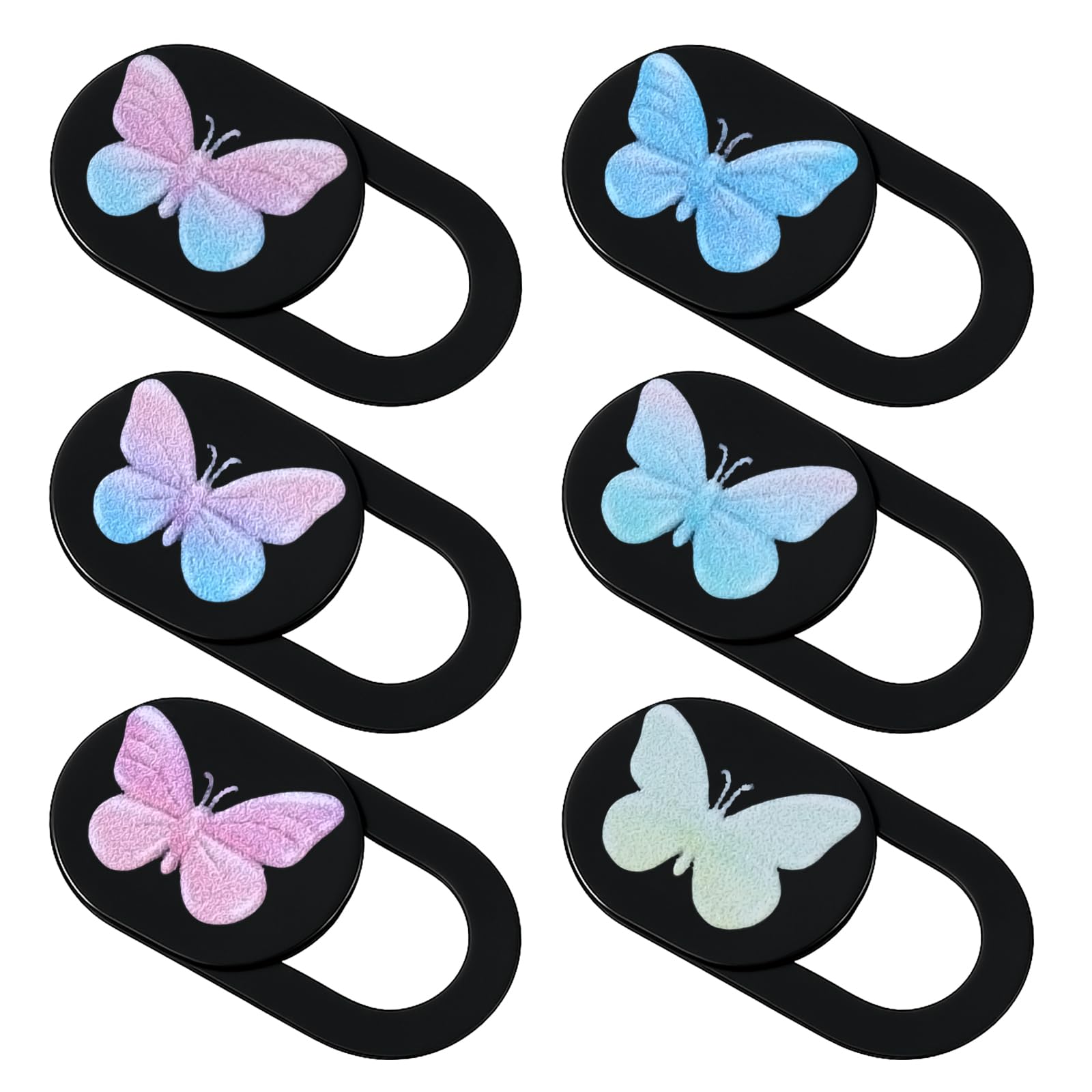 6 Pcs Webcam Cover Slide 0.73''x0.35'' Butterfly Design Ultra-Thin Laptop Camera Cover Slide Web Cam Privacy Blocker for Smartphone Laptop Desktop Computer Tablet to Protect Your Privacy Security-image-15