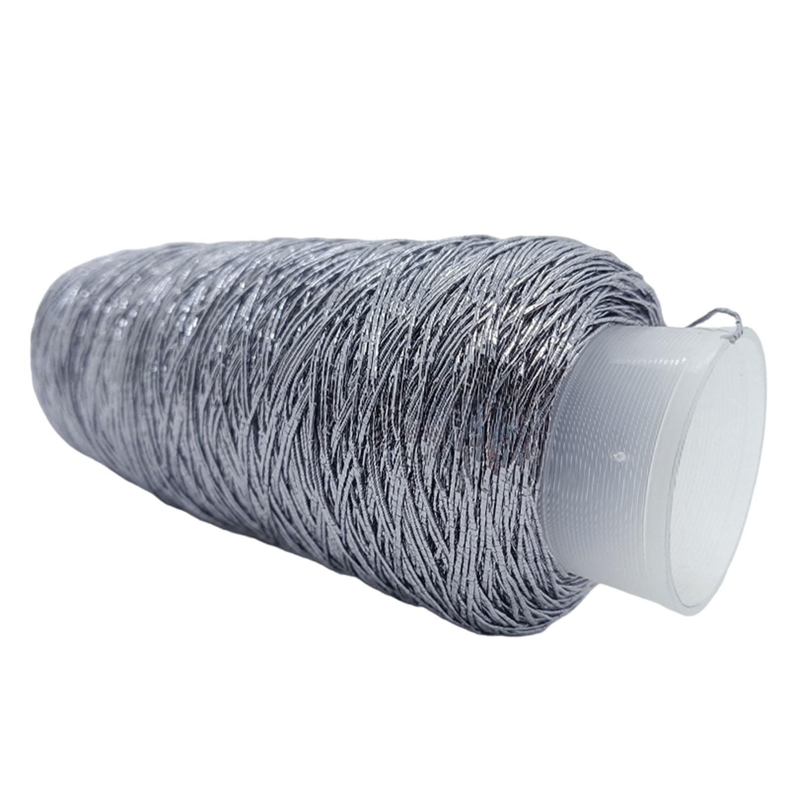 FCNBTTW 200g/Roll Metallic Crochet Thread, Sparkling Polyester Yarn for Knitting, Weaving, Making Bag, Keychain Charm