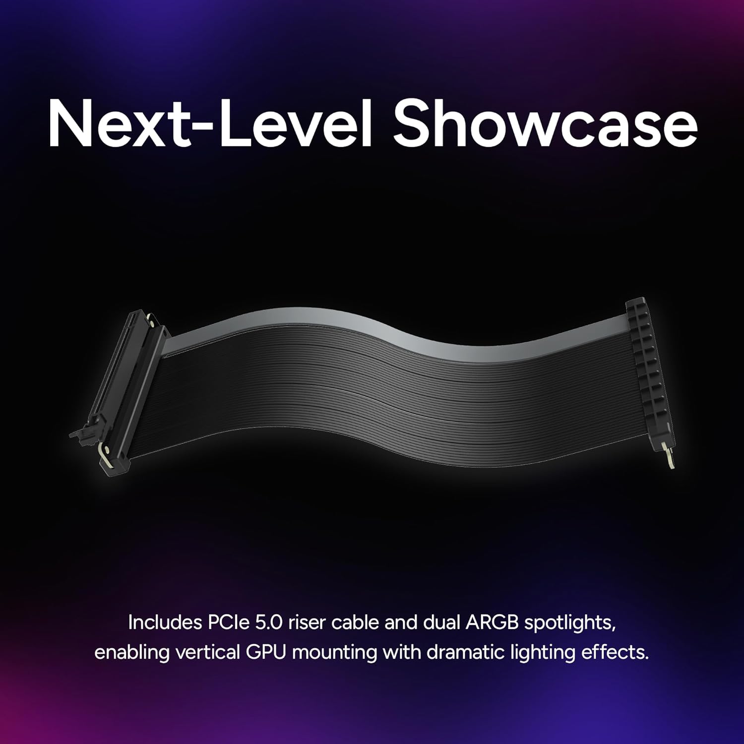 Cooler Master MasterFrame 360 Panorama ATX Mid-Tower PC Case – Front Showcase Stage with Spotlight & Panoramic Glass, Supports 430mm GPUs & 360mm Radiators, PCIe 5.0 Ready, Up to 12x120mm Fans, USB-C