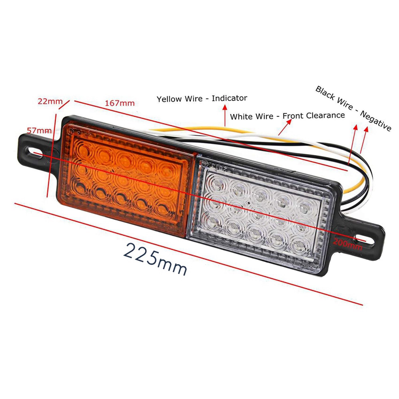 10 Pezzo 12V 30 LED Auto Camion Bull Bar Luce Bullbar Paraurti Anteriore Luce Indicatore Anteriore Lampada Segnale Lampadina Rimorchio