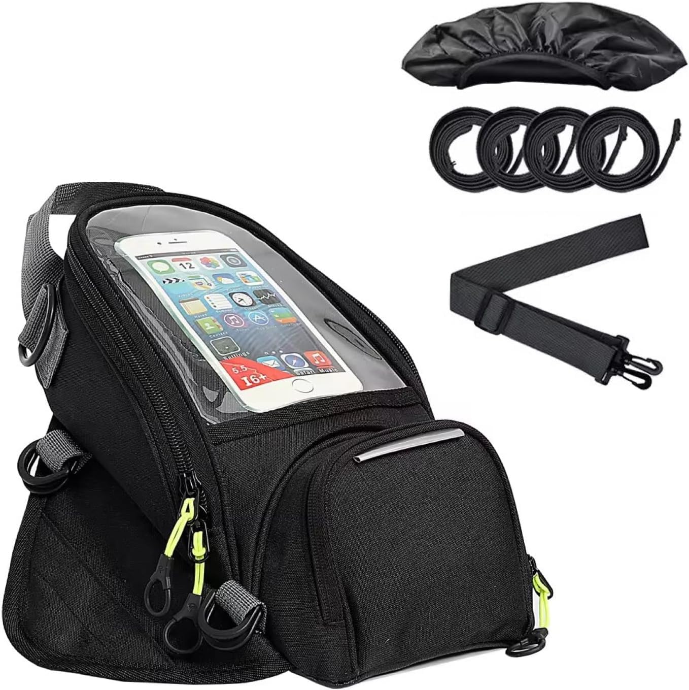 WAEWRUF Waterproof Motorbike Bag for BMW K1600GT K1600GTL K 1600 GT GTL, Magnetic Motorbike Tank With Transparent Pocket