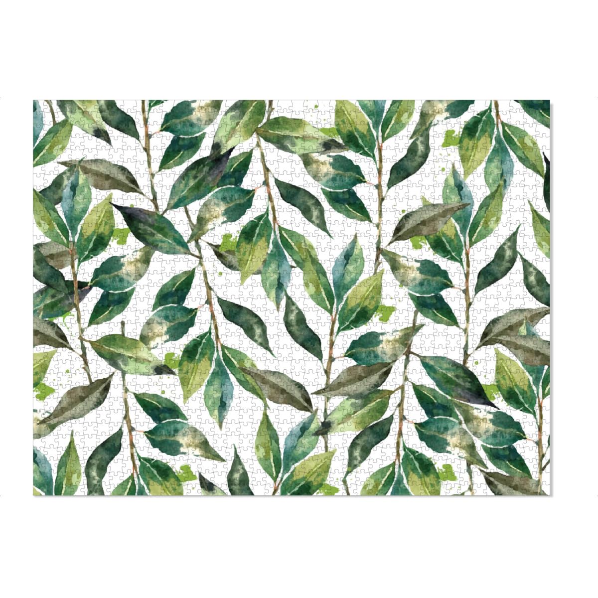 artboxONE-Puzzle XXXL (2000 Teile) Natur Escape - Puzzle Minimalismus aquarell blätter