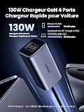 UGREEN 130W Chargeur Voiture USB C GaN Chargeur Allume Cigare USB C 100W - 2