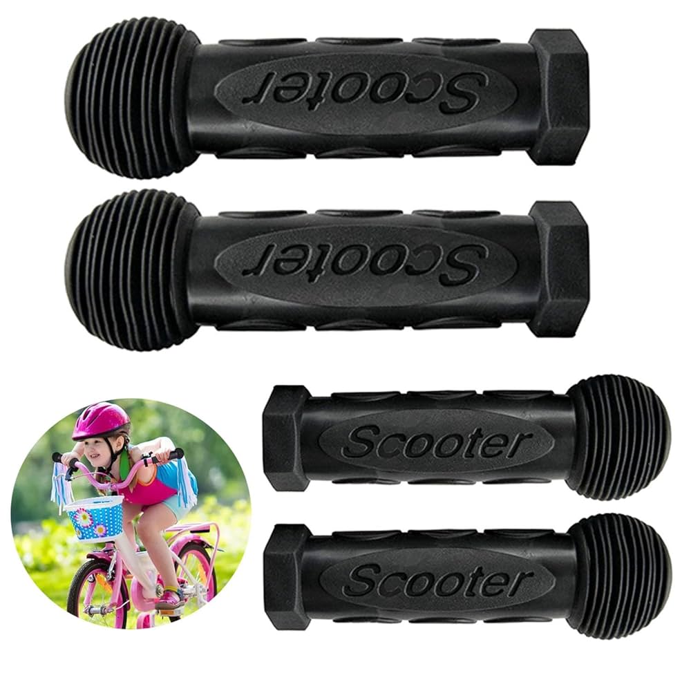 Bike Handlebar Grips, 6 Pairs Solid Color Children's Bike Handlebars