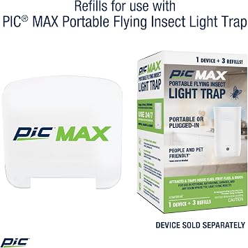 PIC Flying Insect Dual Portable Plug in Trap Parent (3 Refill Cartridges)