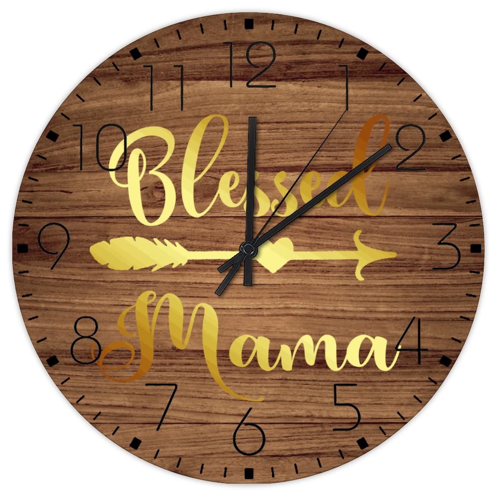 Horloges murales modernes sans tic-tac avec mouvement de balayage silencieux pour bureau