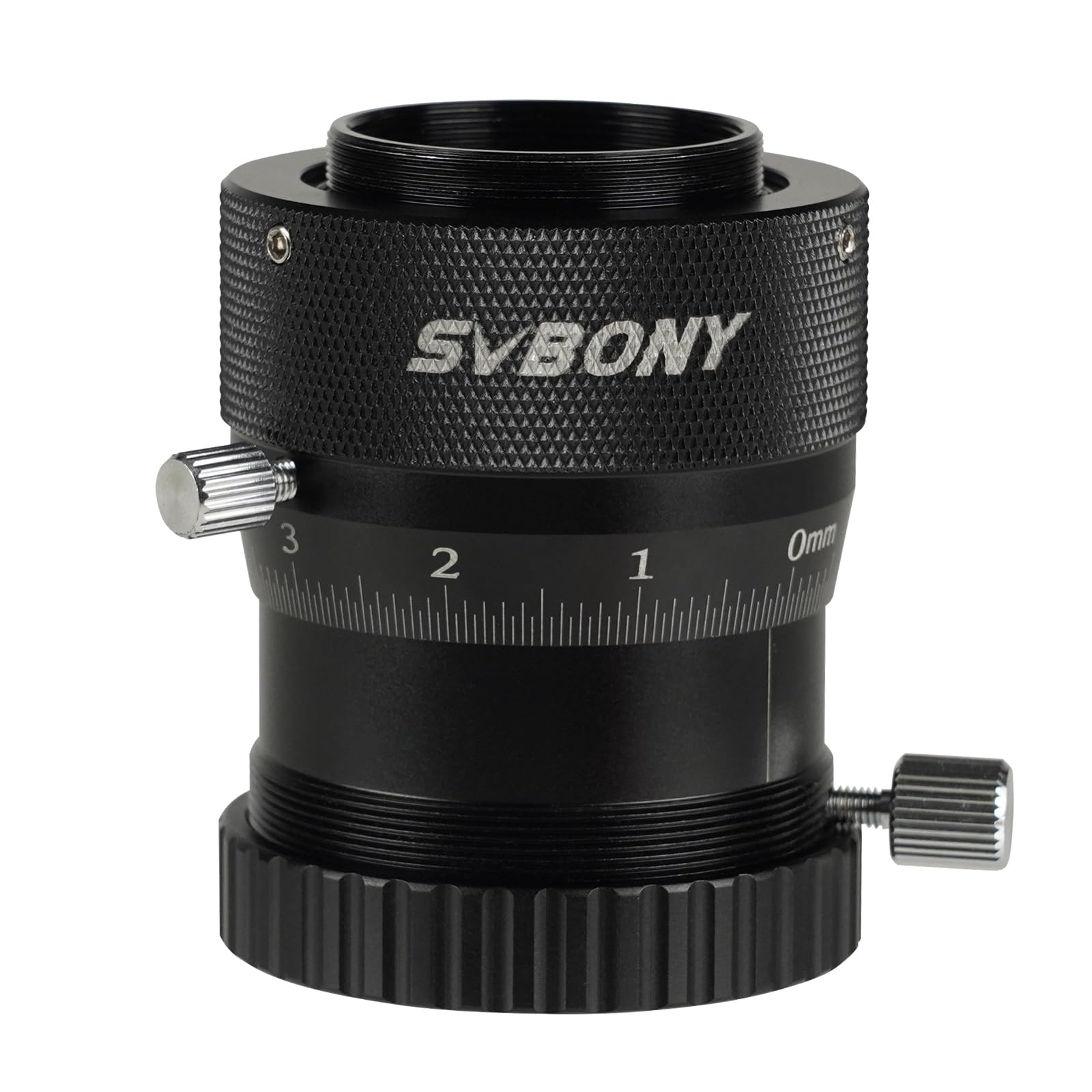 Svbony SV161 Double Focaliseur Hélicoïdal 1,25”, Échelle de 0,05mm Focaliseur Hélicoïdal de Télescopeavec du Fil T2 Course du Tube de Tirage de 10mm, Accessoires pour Télescope Guide Scope