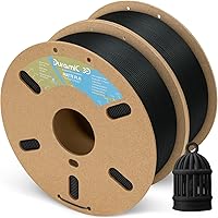 Vista 8 de DURAMIC 3D - Filamento de ácido poliláctico mate de 1.75mm negro, carrete de cartón de 1kg con acabado mate, filamento para impresora 3D PLA