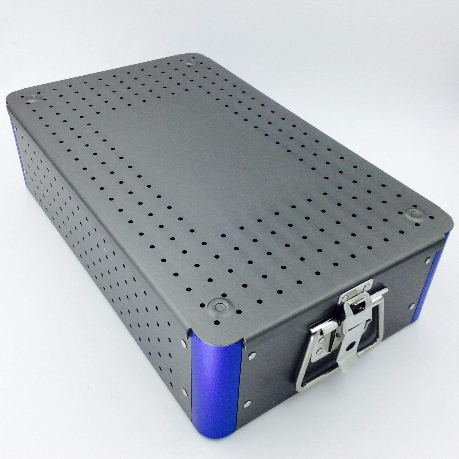 Extra Large Aluminum Sterilization Tray Box For Surgical Instruments - 1pc
