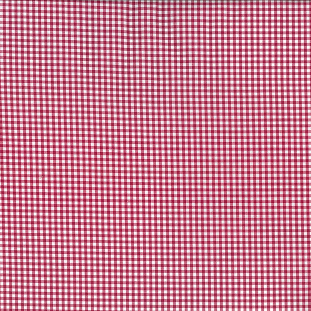 100% Yarn Dyed Cotton Fabric 2.5mm Gingham Check Squares 144cm Wide (Sold Per Half Metre) (Magenta)