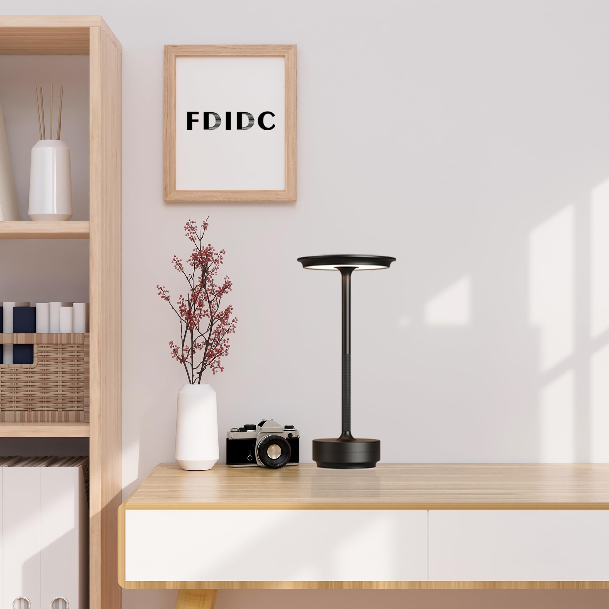 2 Stück schnurlose Tischlampen, wiederaufladbare Tischlampe, batteriebetriebene Lampe, LED, tragbar, wiederaufladbar, für den Außenbereich, batteriebetriebene Lampe für Nachttisch, Bar, Büro