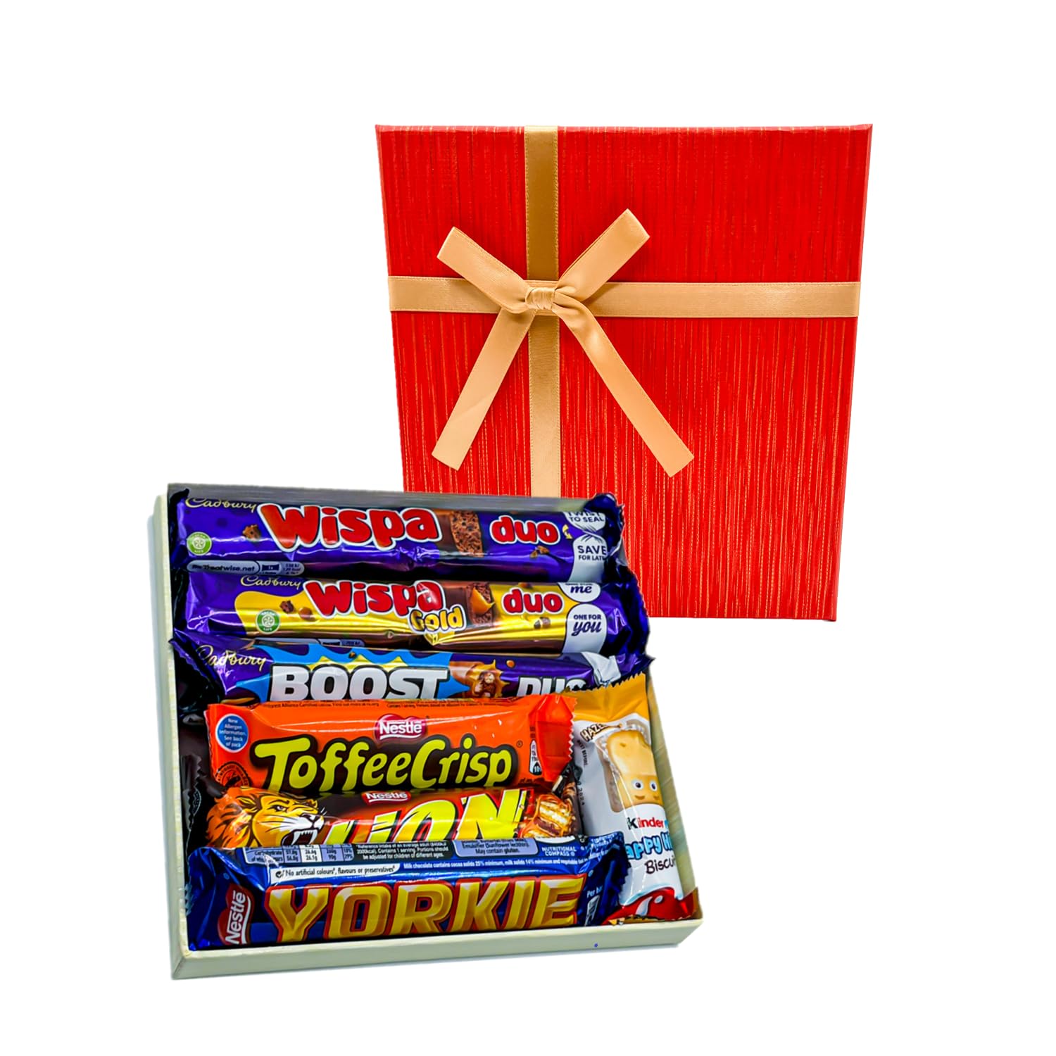 Chocolate Gift Box For Elevate Every Celebration with a Luxurious Mix of Kinder Bar, Cadbury and Nestle Chocolate Bars in a Gift Hamper!