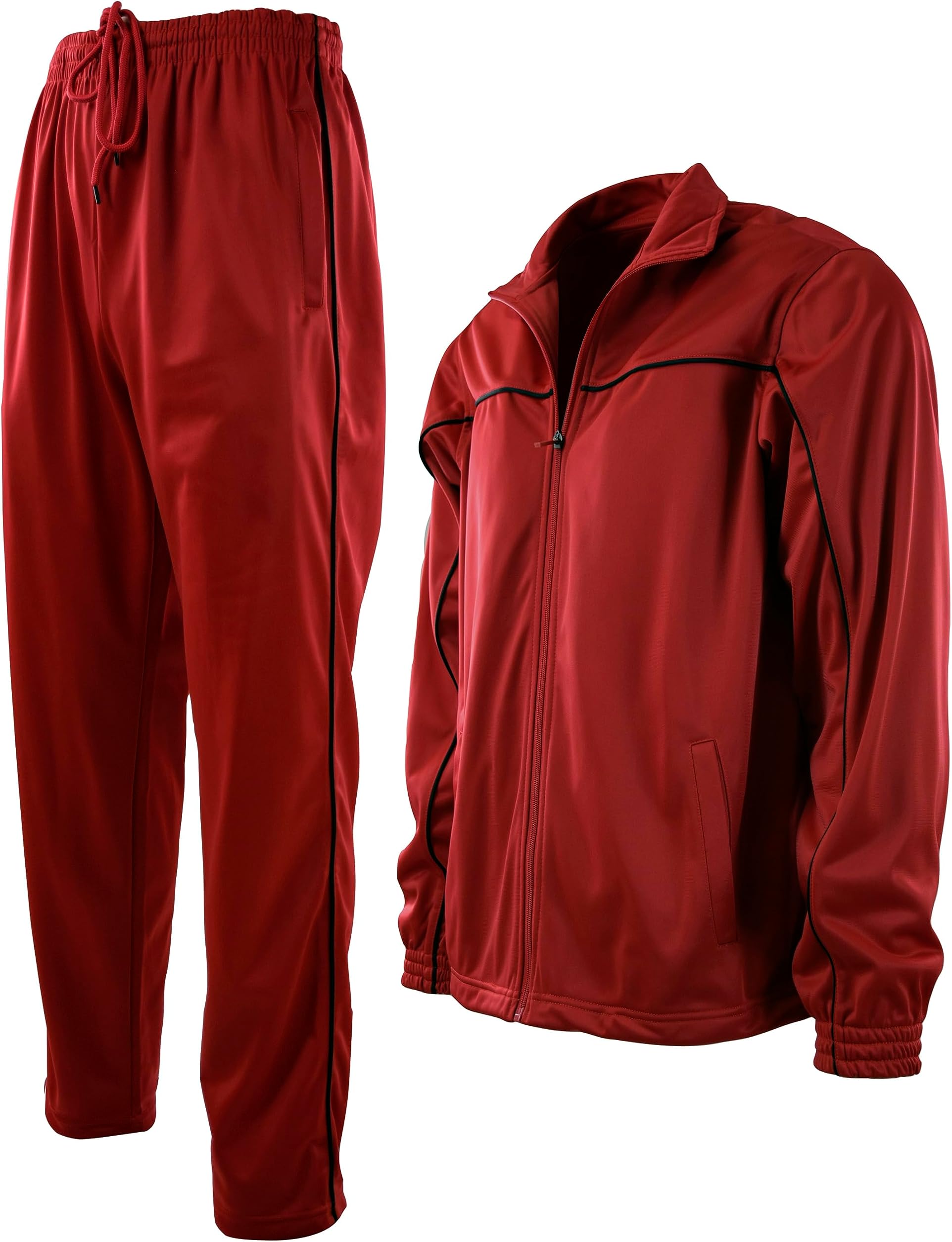 adidas red tracksuit for men