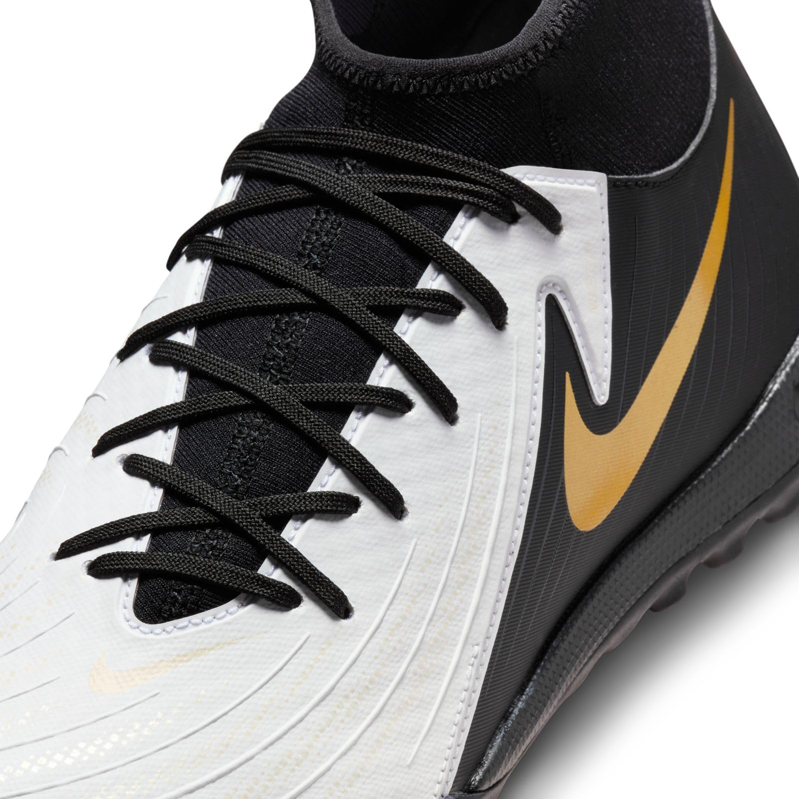 NIKE Men's Soccer Football Boots, White Black MTLC Gold Coin, 8