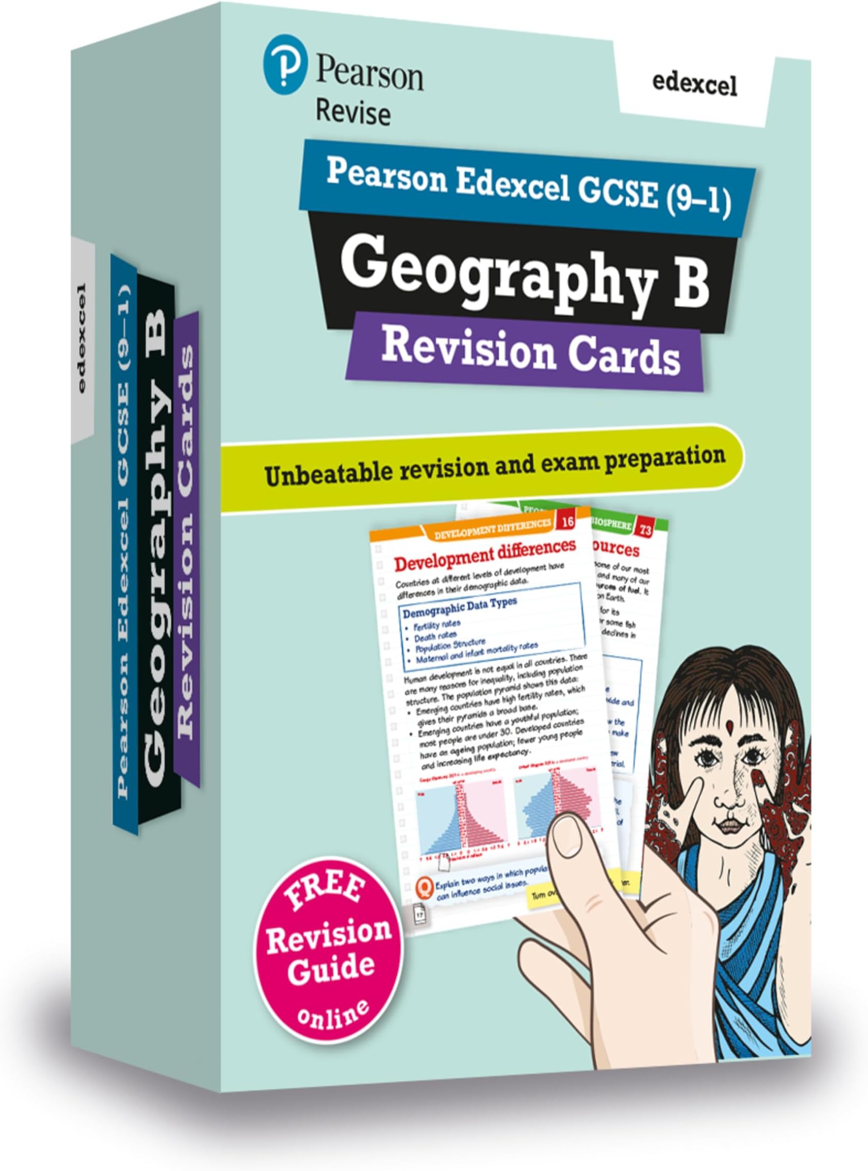Pearson REVISE Edexcel GCSE Geography B Revision Cards - for 2026, 2027 exams
