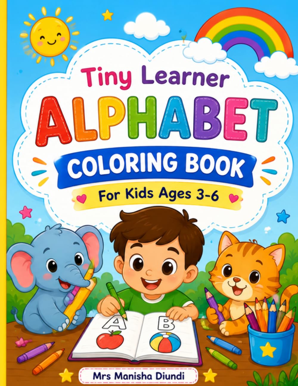 Tiny Learners Alphabets: Coloring Book