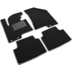 Alfombrillas De Goma Para Kia Sportage Il Tappeto Auto SPRINT01600 - Alfombrilla para Coche, Negra, Antideslizante, Borde Bicolor, Tacã³n de Goma Reforzado, IX35 2010> para/Sportage III 2010>2016.