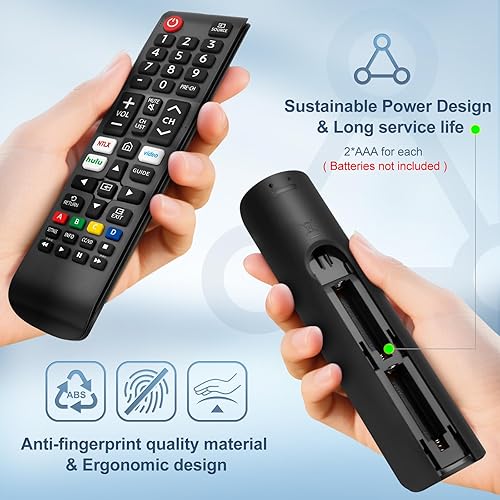 Vista 4 de Paquete de 2: repuesto para control remoto Samsung TV, control remoto universal para Samsung Smart TV Frame Crystal UHD OLED QLED 4K 8K Series Para