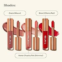 Vista 2 de Live Tinted Get Glossy Huegloss - Kit de trío de brillo labial de alto brillo: incluye Huegloss in Shades Grace, Smart y Honor, juego de 3 piezas