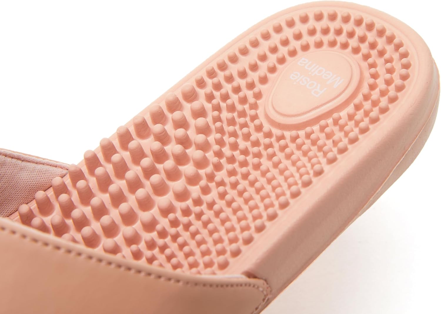 Vegan Leather Reflexology Massage Slippers - Indoor Sandals - Acupressure Footbed - Arch Support - Shock Absorbing Sole - Pain Relief & Relaxation for Flat Feet -Fallen Arches - size 9