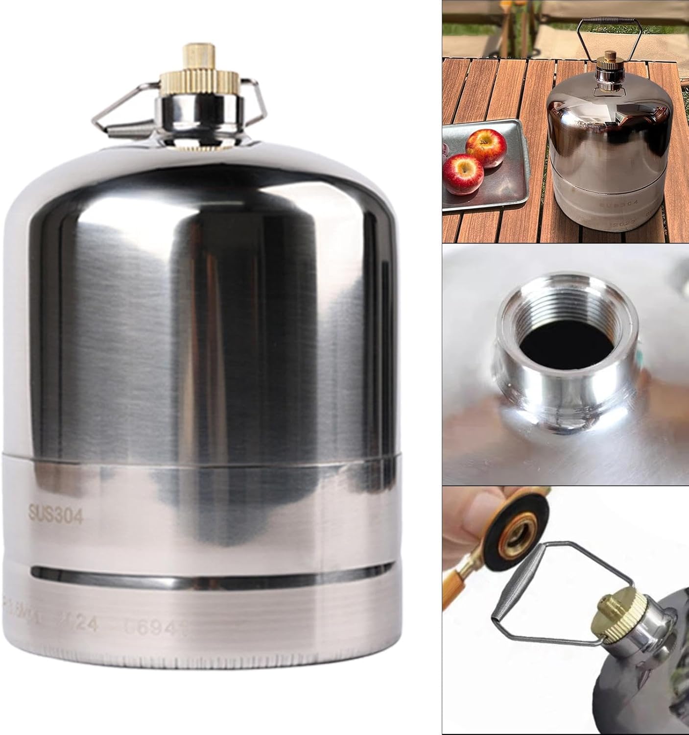 Gas Canister Gas Canister Empty Refillable Gas Tank? Cylinder Camping Gas Tank for Gas Burner Camping Picnics BBQ