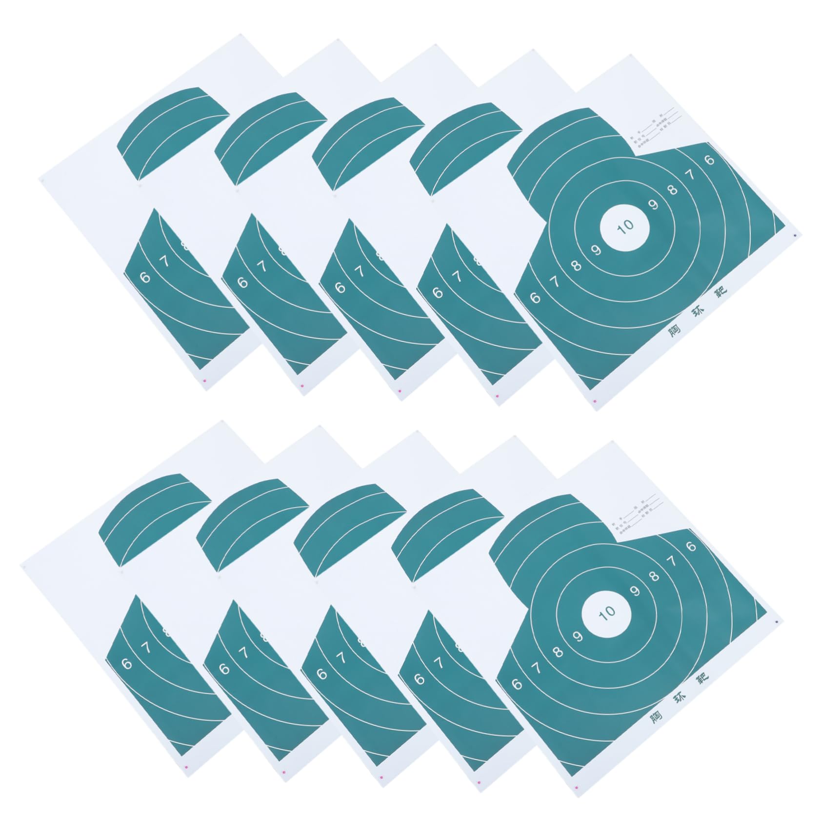 Kisangel Portable Shooting Targets 20pcs Archery Target Paper Accurate Arrow Hit Recording