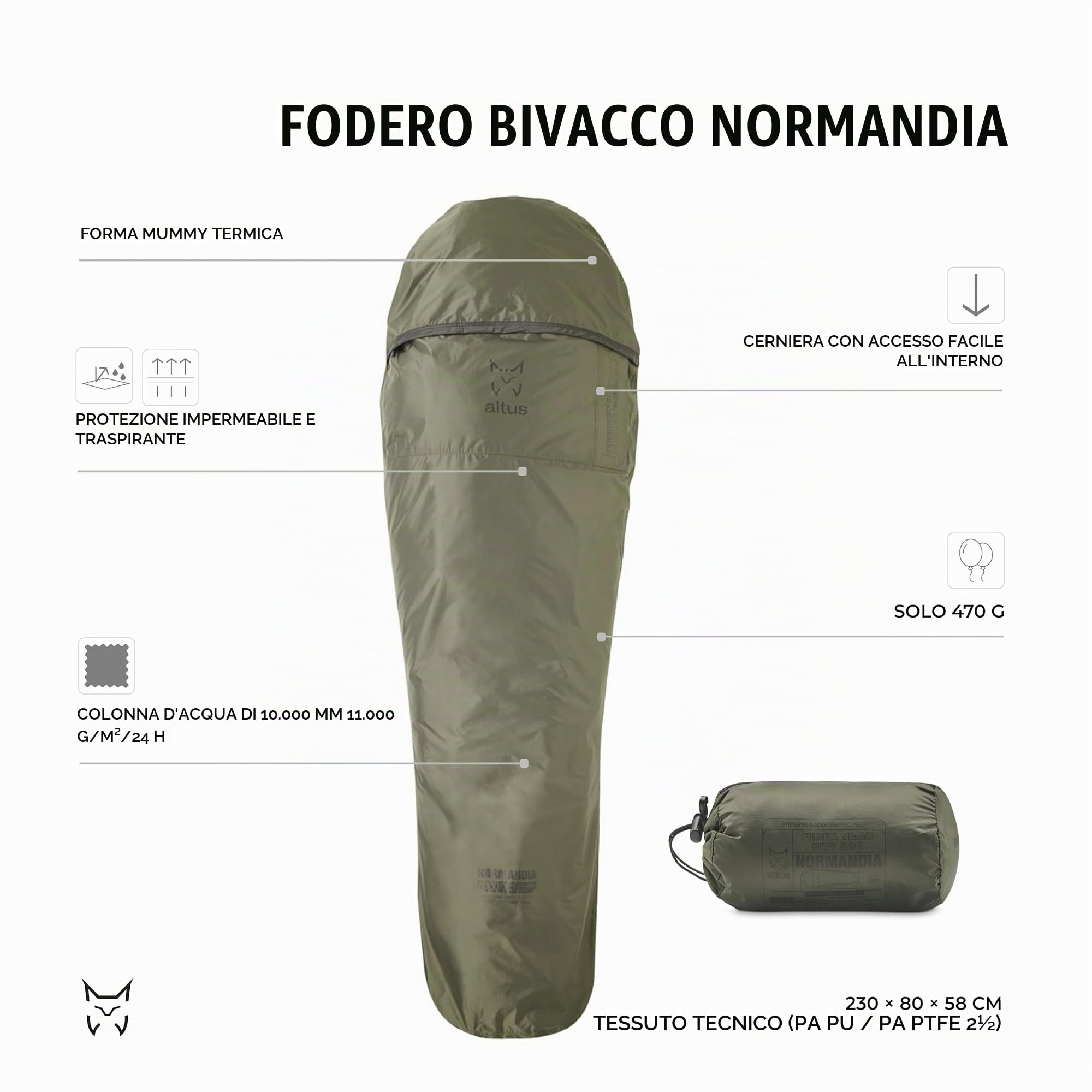 ALTUS - Fodera Vivacac Normandia