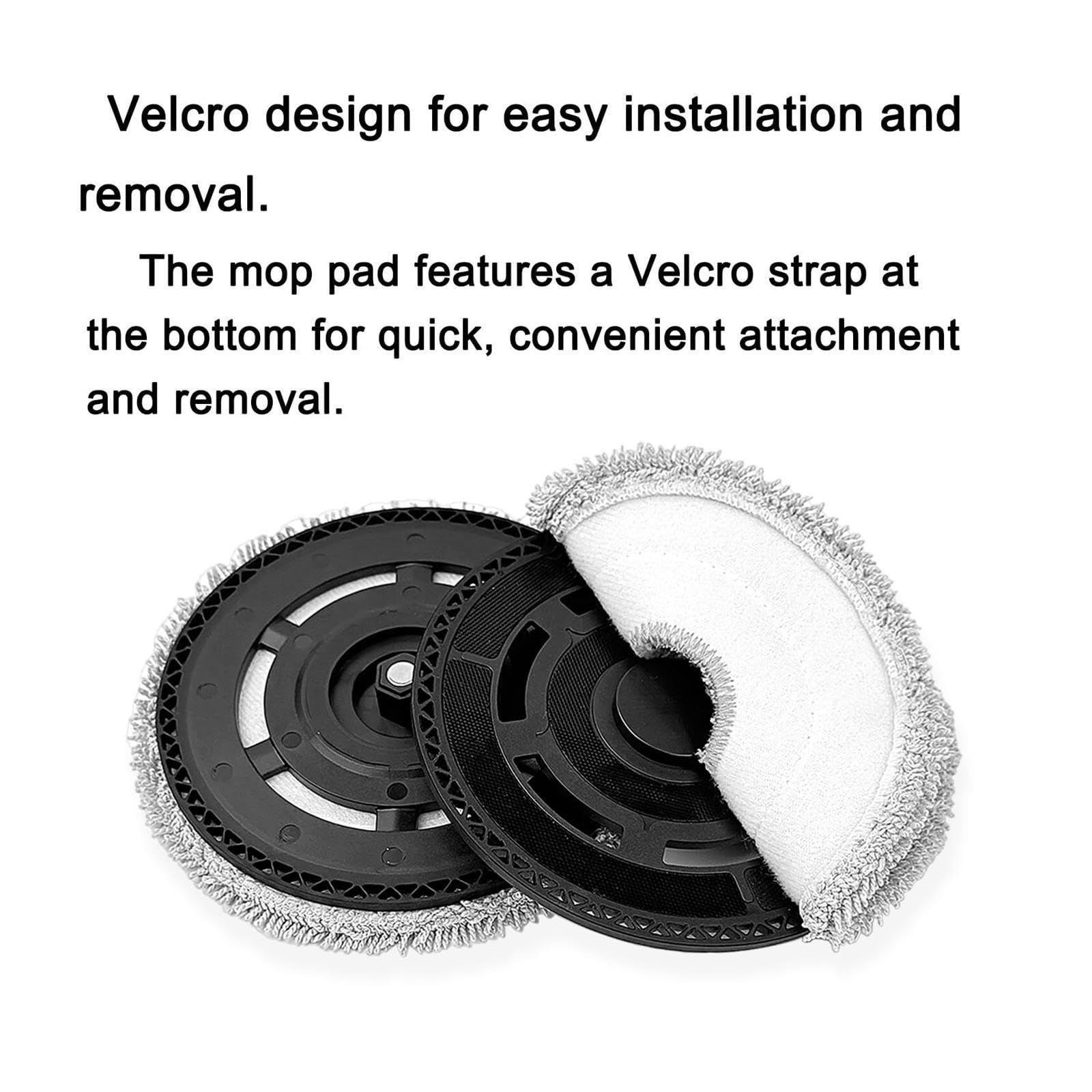 Supporto for mop di ricambio con 6 cuscinetti for mop, compatibile con Xiaomi, S40 Pro (OV71GL)/ H50 / H50 Pro, sostituzione accessori staffa piastra for mop