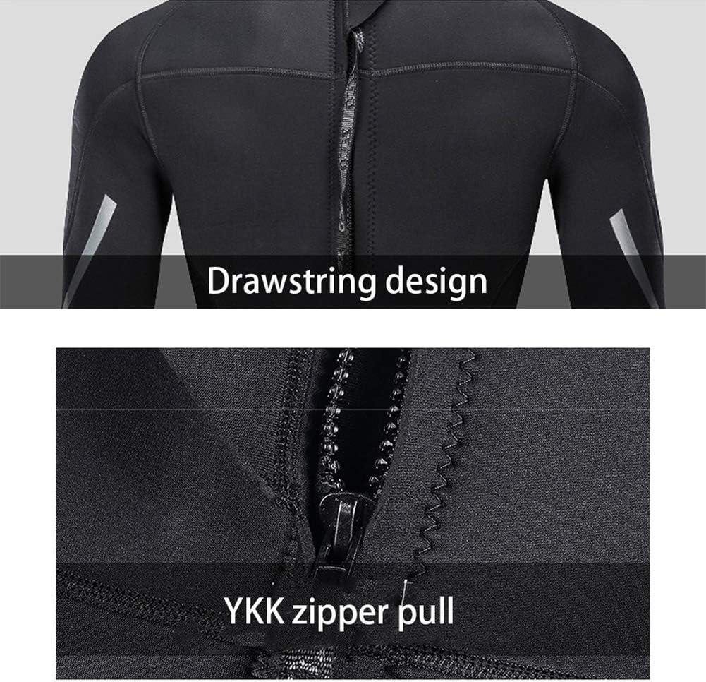 Men's Wetsuits 4Mm Premium Neoprene Full Sleeve Dive Skin Back Zip Diving Wet Suits for Spearfishing Snorkeling Surfing Canoeing