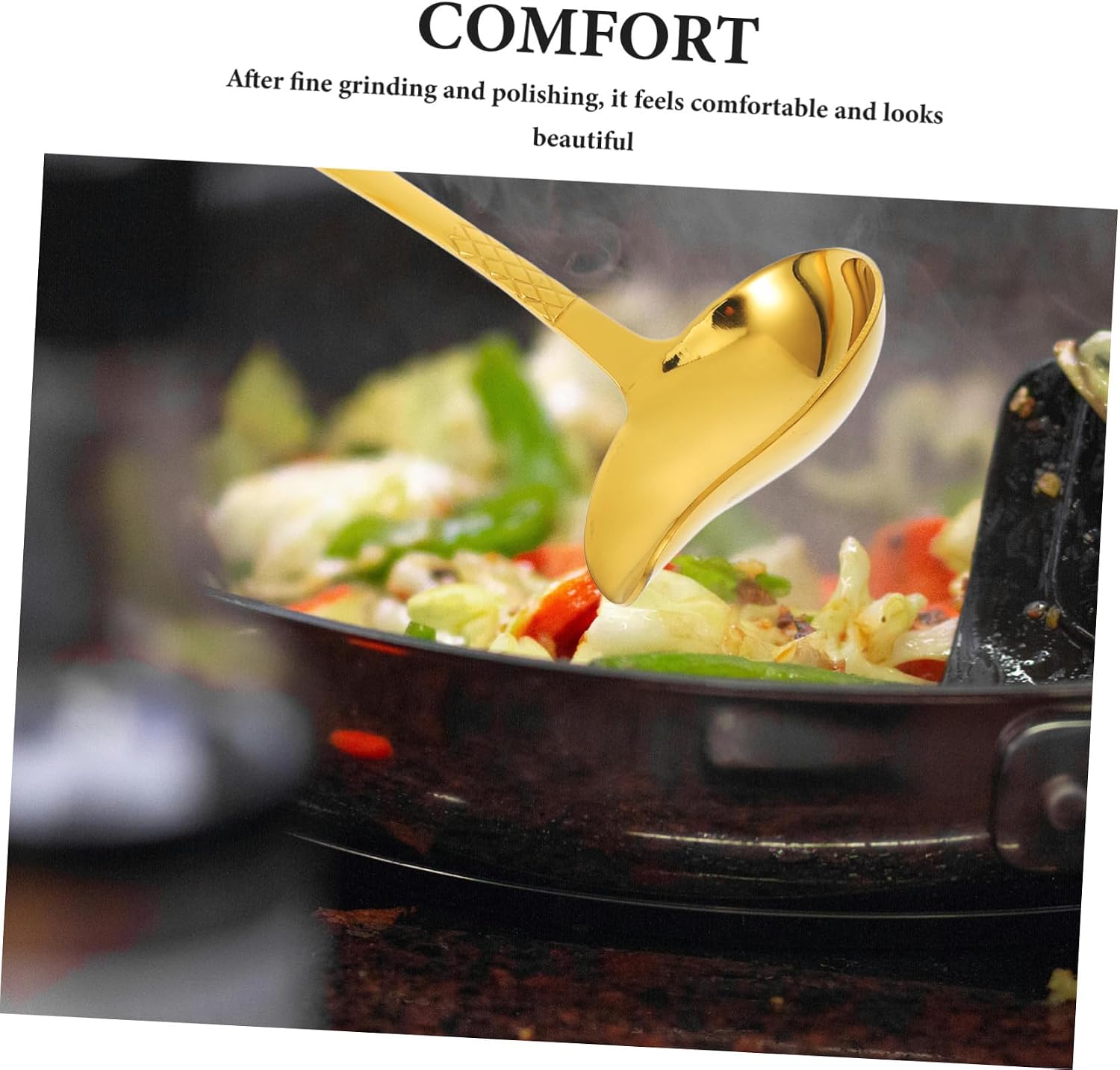 Creative Duckbill Stainless Steel Gravy Ladle Spoon Xmas Golden