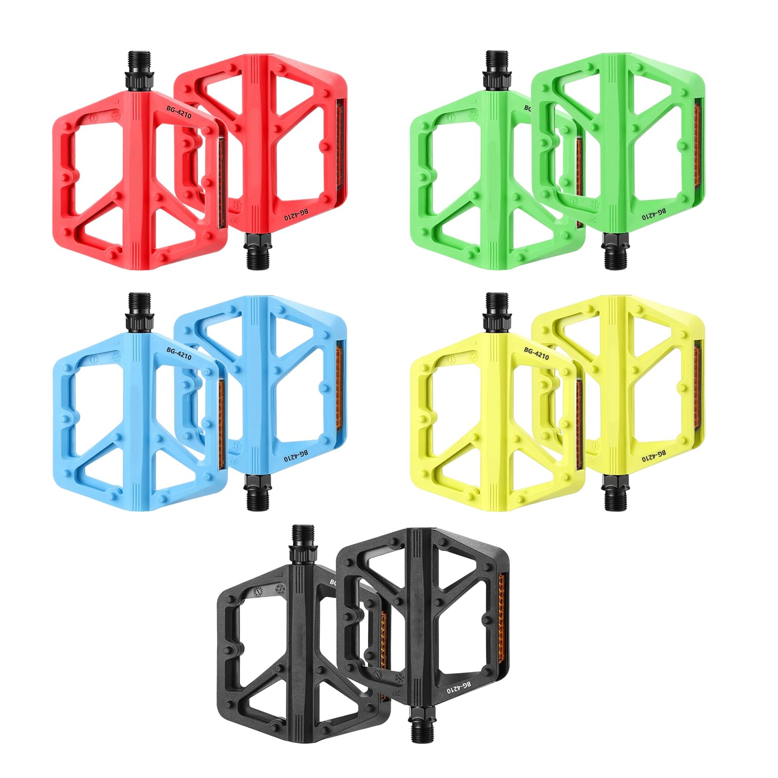 Pedali antiscivolo con cuscinetti durevoli da 2 pacchi Pedali professionali per bici da per mountain bike e ciclismo Cuscinetto sigillato