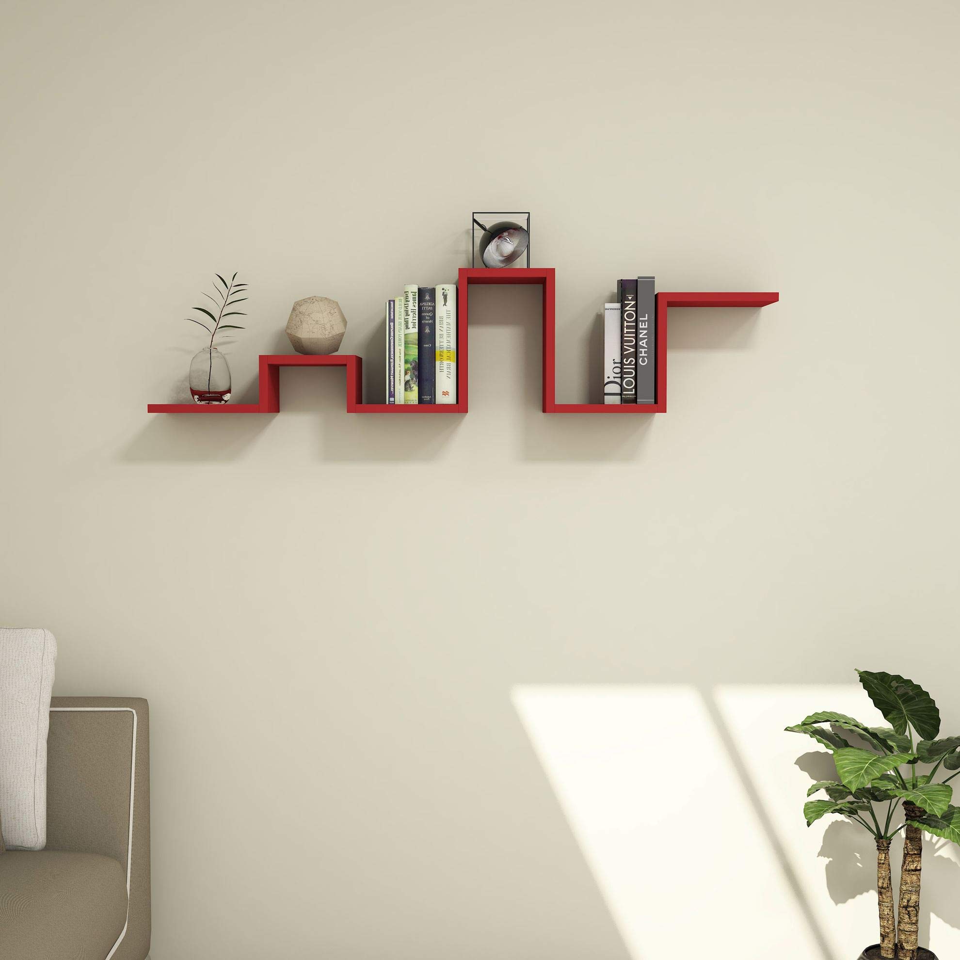 Étagère Bumpy Shelf murale au design ondulé pour salon moderne