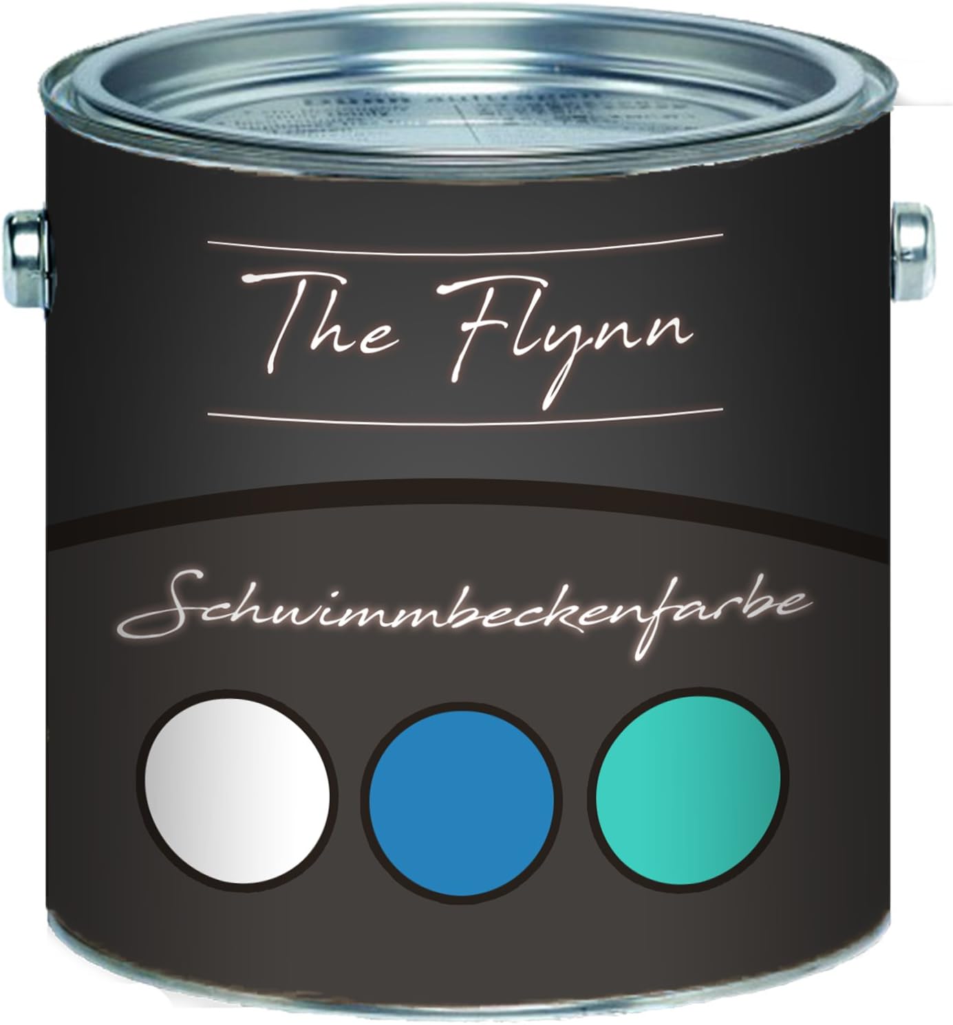The Flynn 2-K Swimming Pool Paint for GFRP / Plastic / Polyester with Hardener Selected Pool Colour Swimming Pool Coating Pond Paint (5 L, Other RAL Colour (Please Send RAL Value))