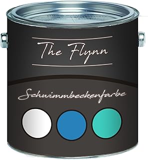 The Flynn Pintura para piscinas en azul, blanco y verde, revestimiento de hormigón, para estanque (30 kg, verde)