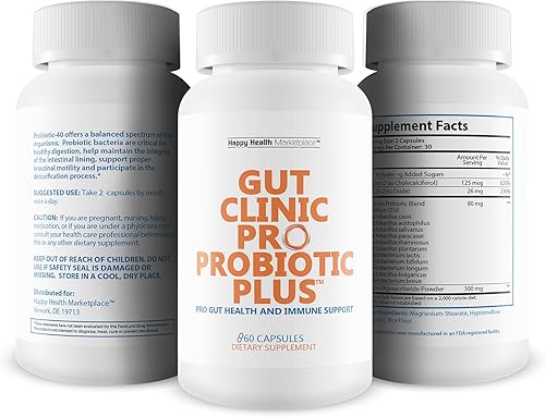 Miniatura 4 de Gut Clinic Pro Probiotic Plus  Nuestros mejores probióticos para la salud intestinal  Probióticos intestinales permeables  11 cepas probióticos de