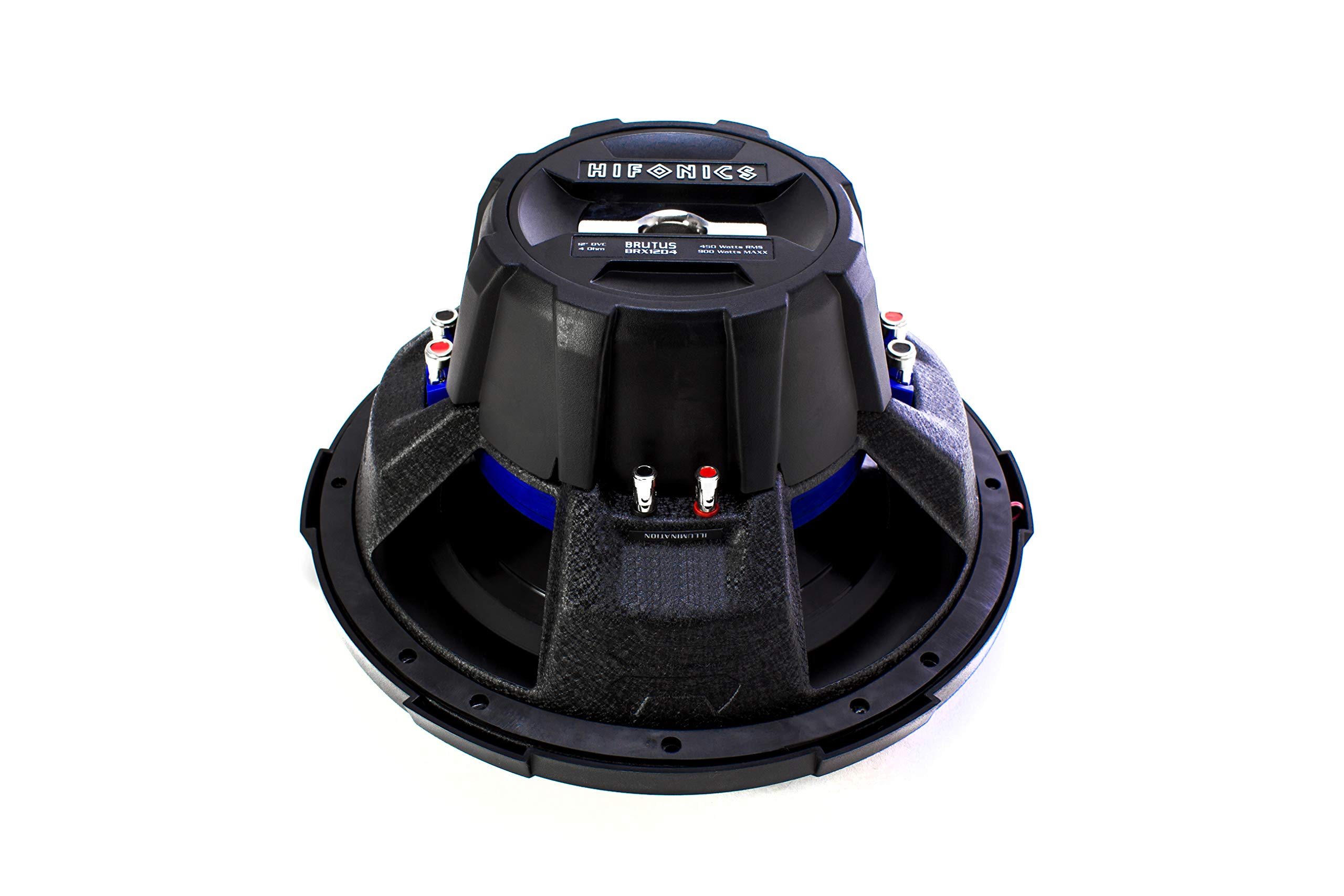 Hifonics BRX12D4 Brutus 12 Inch Subwoofer, Dual 4 Ohms, 900W Max Power